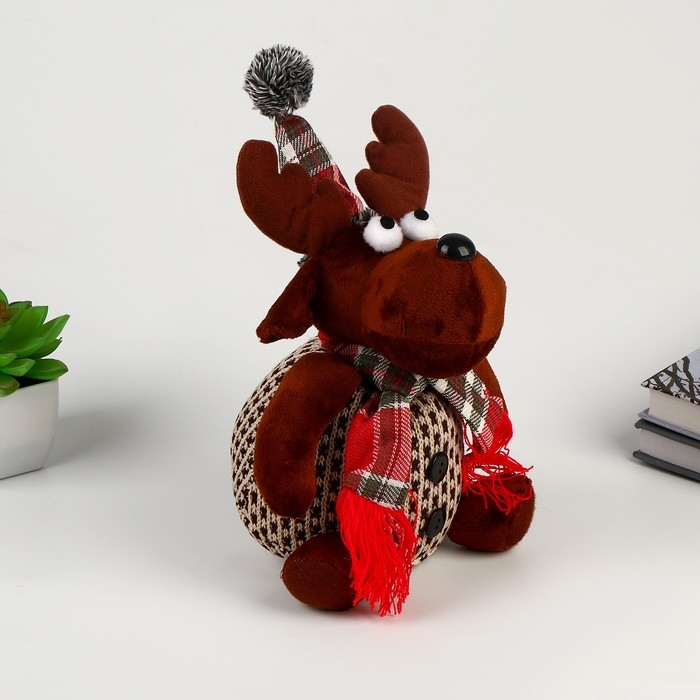 Мягкая игрушка «Олень с шарфиком»