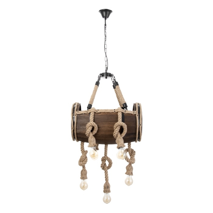 Люстра Люстра "Бочка" 7хЕ27 40Вт черный 41х33х30 см