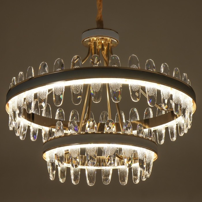 Люстра Люстра "Алиссия" LED 160Вт 3 режима золото 73,5х73,5х62 см BayerLux