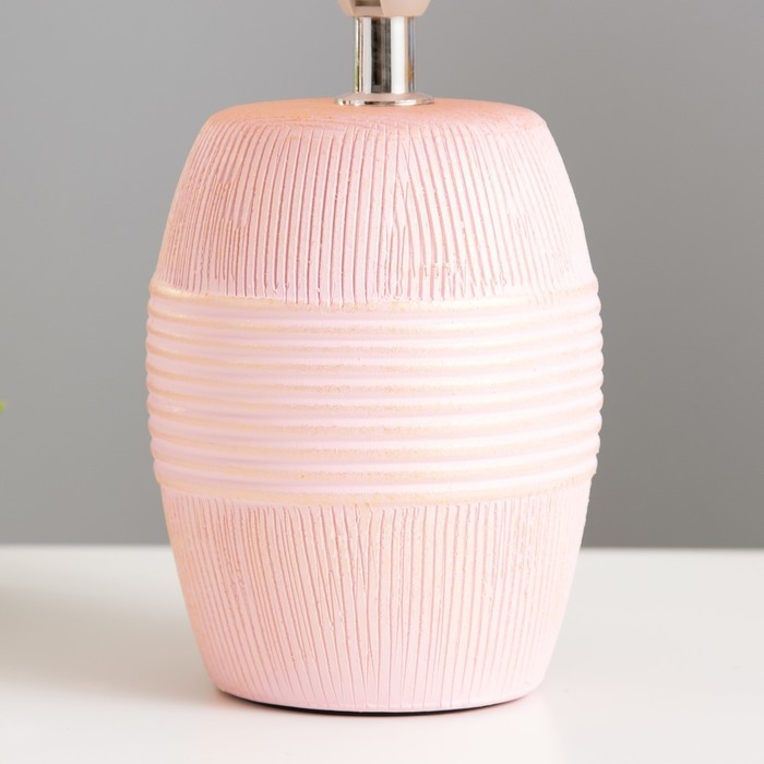 Настольная лампа Настольная лампа "Алира" Е14 40Вт розовый 20х20х33 см RISALUX