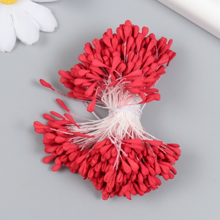 Тычинки для цветов Тычинки для цветов "Красный" набор 360 шт длина 6 см