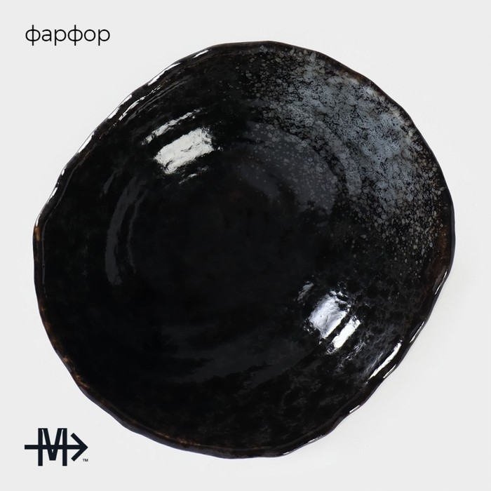 Креманка сервировочная фарфоровая Magistro «Ночной дождь», 180 мл, 12,7×11,7×5,6 см, цвет чёрный Креманка сервировочная фарфоровая Magistro «Ночной дождь», 180 мл, 12,7×11,7×5,6 см, цвет чёрный