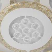 Люстра с ПДУ 2213/9 LED 245Вт диммер RGB белый 62х62х10 см BayerLux