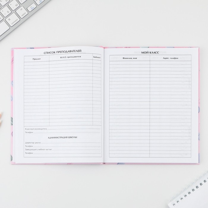 Дневник школьный 5-11 класс 1 сентября:Macaroon, твердая обложка 7БЦ, глянцевая ламинация, 48 листов