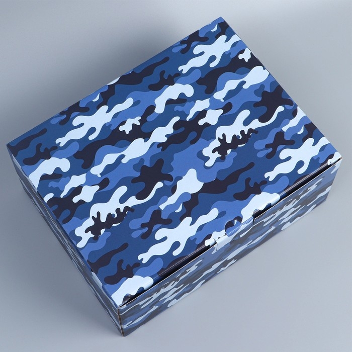 Коробка подарочная сборная, упаковка, «Милитари», 30 х 23 х 12 см Коробка подарочная сборная, упаковка, «Милитари», 30 х 23 х 12 см