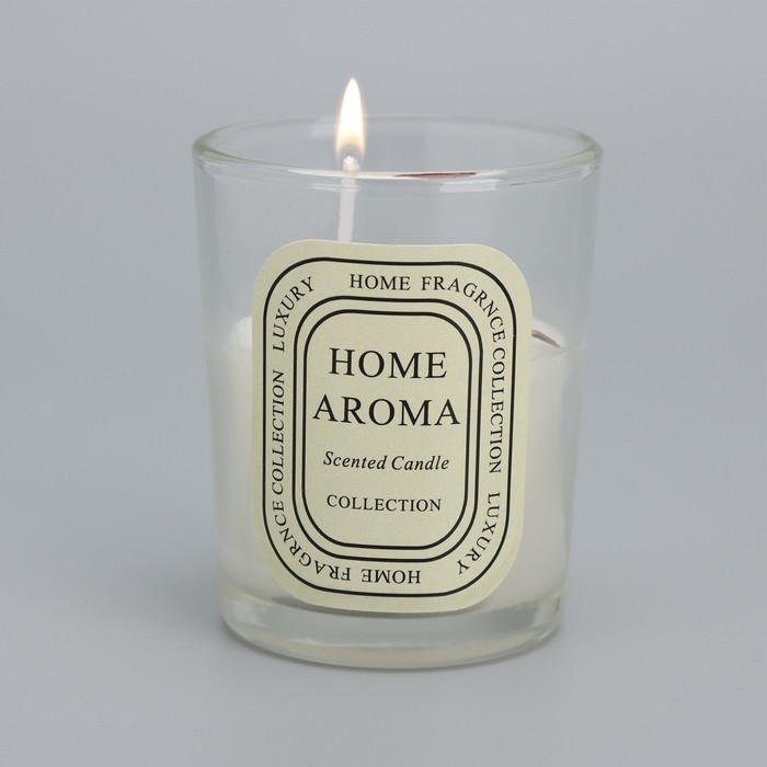 Свеча ароматическая в стакане  Свеча ароматическая в стакане "Sweet Love", роза, 5,5х6,5 см