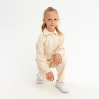 Комбинезон для девочки MINAKU: Casual collection KIDS цвет бежевый, рост 152