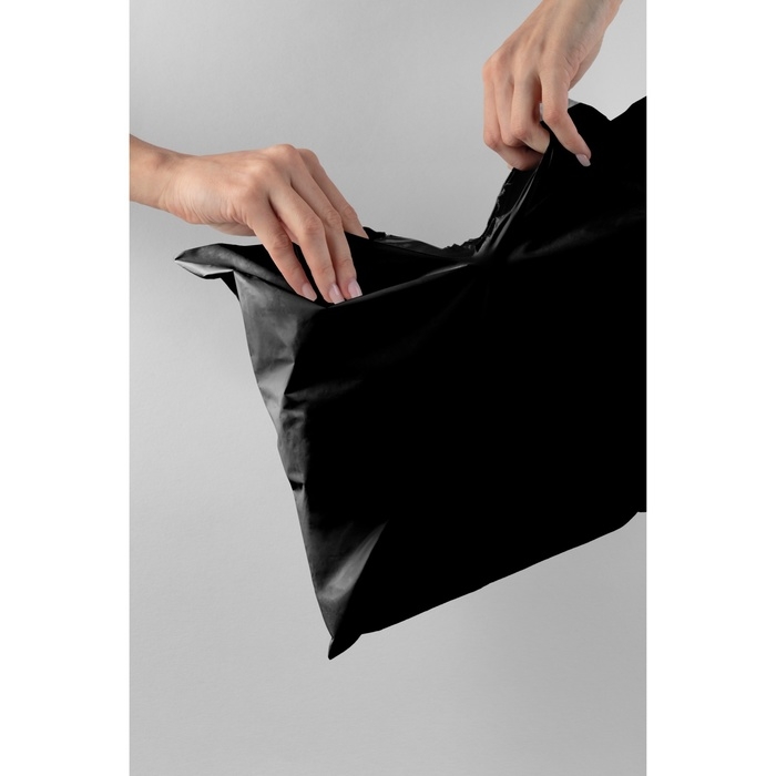 Курьерский пакет с клеевым клапаном , черный 16 х 22 + 4 см, 50 шт Курьерский пакет с клеевым клапаном , черный 16 х 22 + 4 см, 50 шт