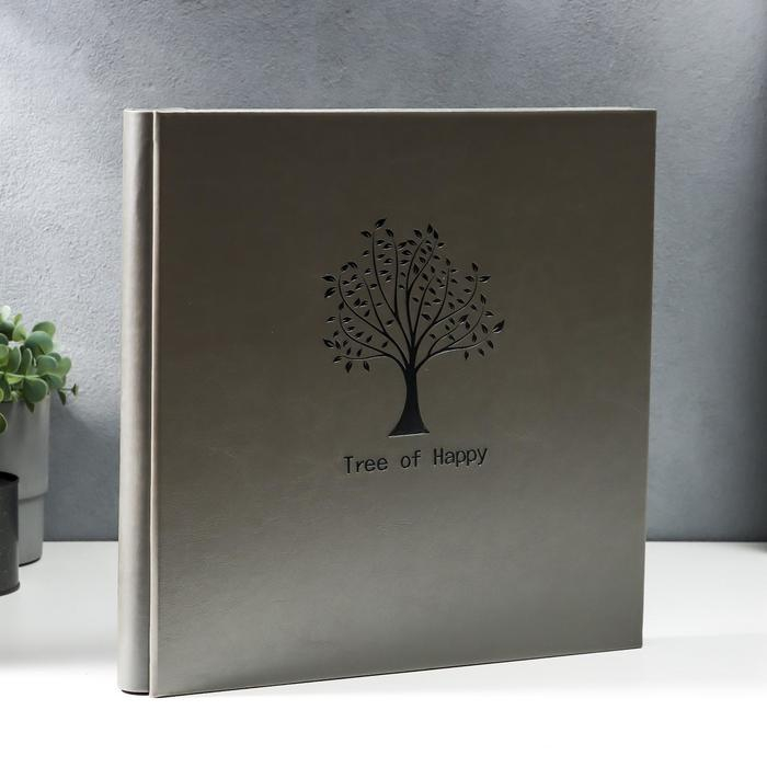 Фотоальбом на 600 фото 10х15 Фотоальбом на 600 фото 10х15 "Деревце" кожзам, серый