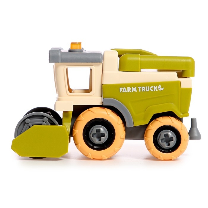 Конструктор винтовой «Комбайн», с отвёрткой, 8 деталей, 6 болтов Конструктор винтовой «Комбайн», с отвёрткой, 8 деталей, 6 болтов