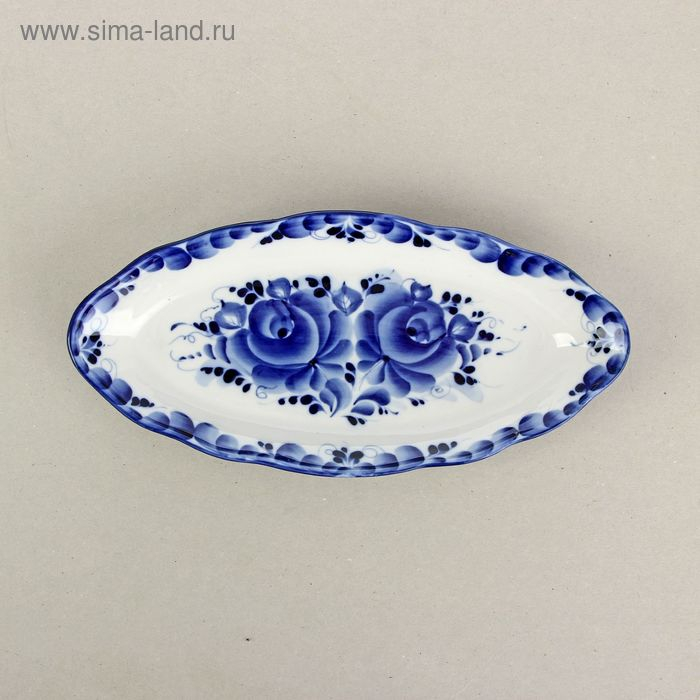 Блюдо «Селедочница», 28,5х13,5х4 см, гжель Блюдо «Селедочница», 28,5х13,5х4 см, гжель