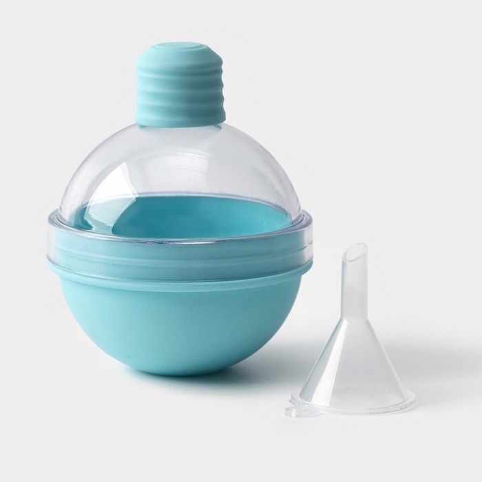 Форма для льда «Шар», d=7 см, цвет бирюзовый Форма для льда «Шар», d=7 см, цвет бирюзовый