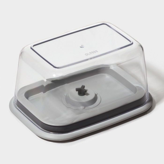 Ланч - бокс с вакуумным клапаном Доляна, 800 мл, 16,7&times;12&times;8,5 см, прозрачный