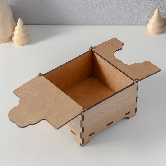 Шкатулка комбинированная  Шкатулка комбинированная "С Новым годом" 10,5х10х7 см