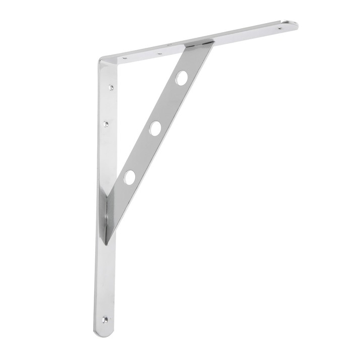 Кронштейн усиленный 250х200 хром, 10 шт Кронштейн усиленный 250х200 хром, 10 шт