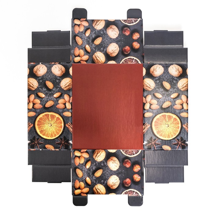 Новый год. Подарочная коробка складная, новогодняя Новый год. Подарочная коробка складная, новогодняя "Рождественское настроение", 31,2 х 25,6 х 16,1 см.