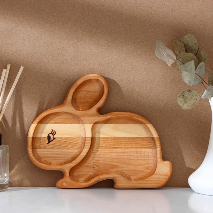 Пасхальный набор Adelica, менажница заяц, подставка для яиц 8 ячеек, d=20×1,8 см, термонаклейки 7 шт, берёза Пасхальный набор Adelica, менажница заяц, подставка для яиц 8 ячеек, d=20×1,8 см, термонаклейки 7 шт, берёза