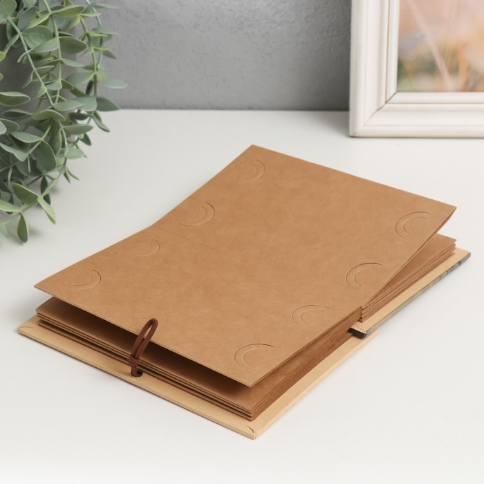 Фотоальбом гармошка 20 складок 38 сторон "Фотоаппарат на плитке" 17,5х12,5 см