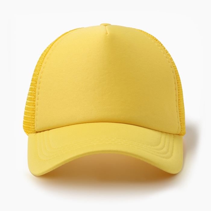 Бейсболка, цвет желтый, размер 56-58