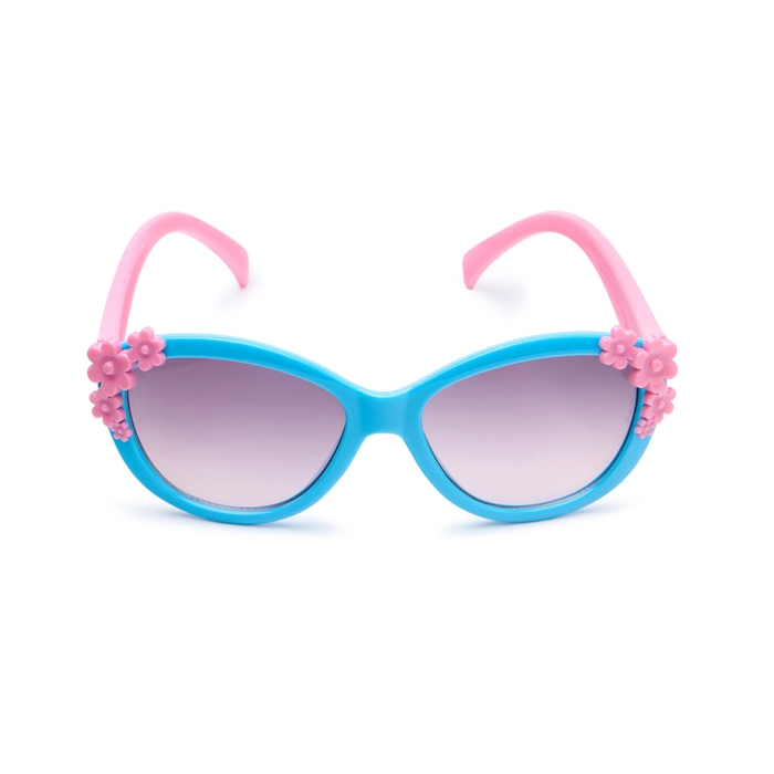 Очки солнцезащитные детские Очки солнцезащитные детские "OneSun", uv 400, 13.3 х 12 х 4 см, линза 3.2 х 4.5 см, микс