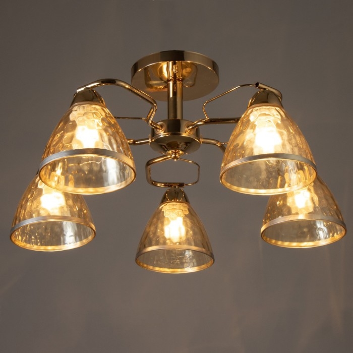 Люстра Люстра "Донна" 5хЕ27 40Вт золото 56х56х22 см BayerLux