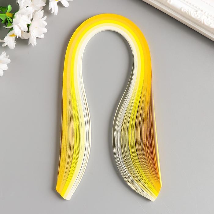 Полоски для квиллинга 100 полосок плотность 120 гр Полоски для квиллинга 100 полосок плотность 120 гр "Жёлтый градиент" ш. 0,5 см дл. 39 см