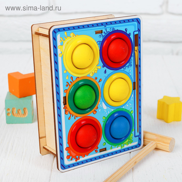 Стучалка-сортер «Палитра», с молотком Стучалка-сортер «Палитра», с молотком