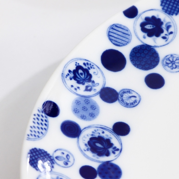 Тарелка Тарелка "Романс проза", д-200мм, нео гжель