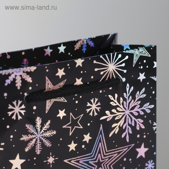 Пакет голографический вертикальный «Волшебного Нового года», S 12 х 15 х 5.5 см, Новый год Пакет голографический вертикальный «Волшебного Нового года», S 12 х 15 х 5.5 см, Новый год