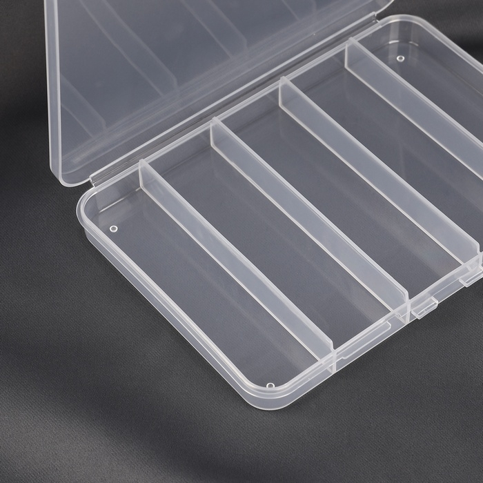 Органайзер для рукоделия, с подвесом, 5 отделений, 15 × 10,5 × 1,8 см, цвет прозрачный Органайзер для рукоделия, с подвесом, 5 отделений, 15 × 10,5 × 1,8 см, цвет прозрачный