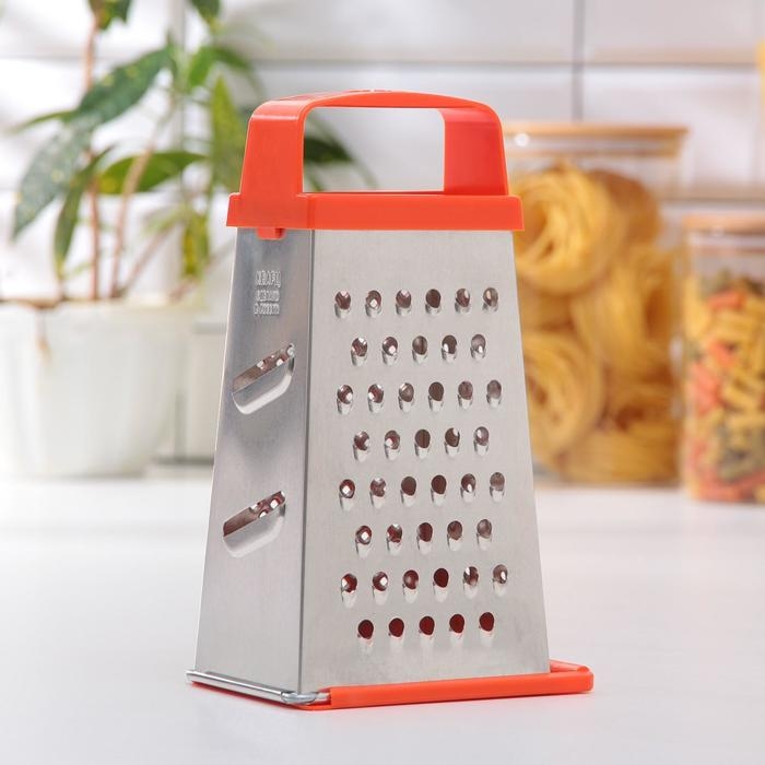 Тёрка «Универсал», 4 грани,с крышкой-дозатором и с пластмассовой ручкой 11×8,5×22 см, цвет МИКС Тёрка «Универсал», 4 грани,с крышкой-дозатором и с пластмассовой ручкой 11×8,5×22 см, цвет МИКС