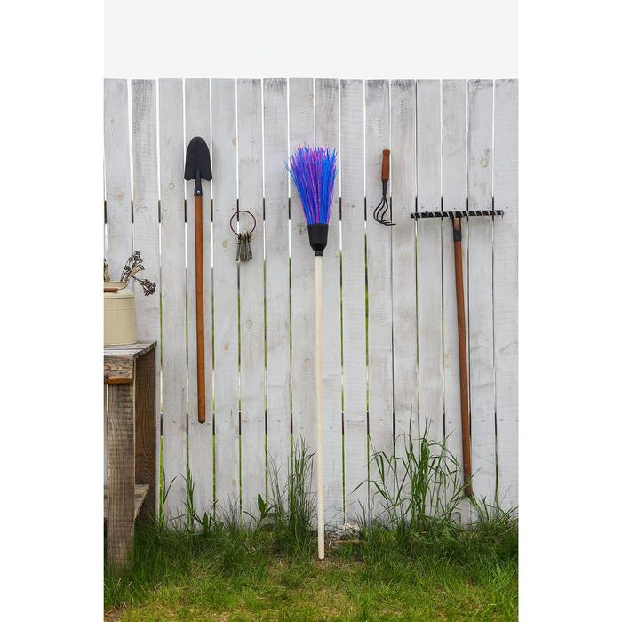 Метла полипропиленовая, круглая, наборная «Стандарт», с черенком, 4 кольца, цвет МИКС Метла полипропиленовая, круглая, наборная «Стандарт», с черенком, 4 кольца, цвет МИКС