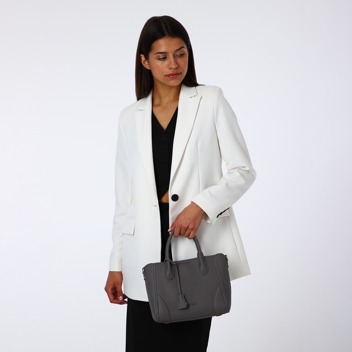 Сумка женская на молнии, TEXTURA, маленький размер, цвет серый Сумка женская на молнии, TEXTURA, маленький размер, цвет серый