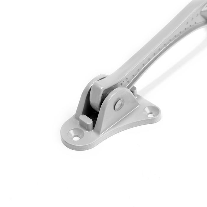 Фиксатор дверной Фиксатор дверной "АЛЛЮР" КН-130 WW, "козья ножка", цвет Серый