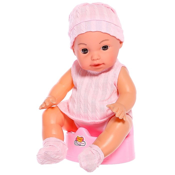Пупс «Мой малыш» с аксессуарами, пьёт, писает, звуковые функции, МИКС Пупс «Мой малыш» с аксессуарами, пьёт, писает, звуковые функции, МИКС