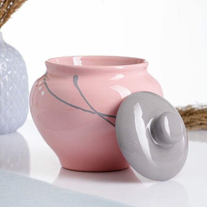 Горшок для запекания  Горшок для запекания "Русский" 0,85л / 14х14см, зефир