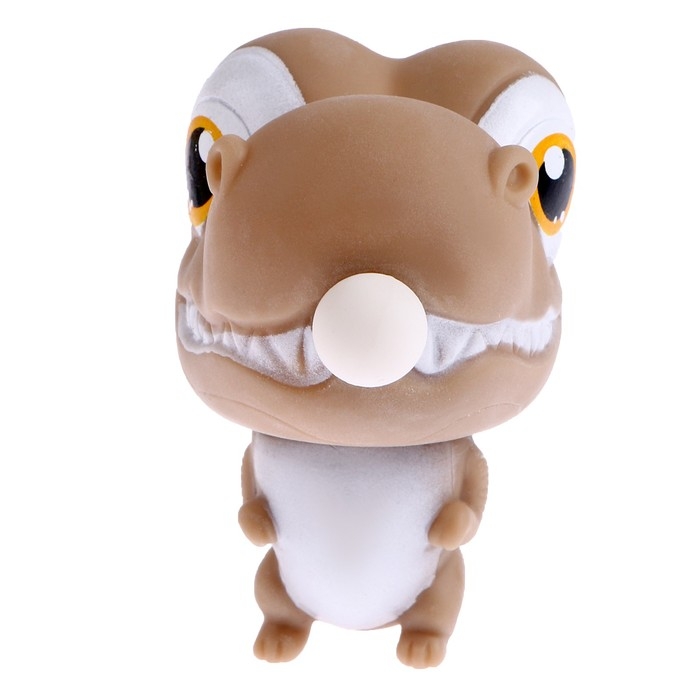 Мялка «Динозаврик» надувает шарик Мялка «Динозаврик» надувает шарик