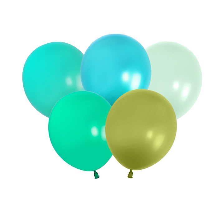 Шар латексный 12 Шар латексный 12" «Бирюза», набор 25 шт., цвета МИКС