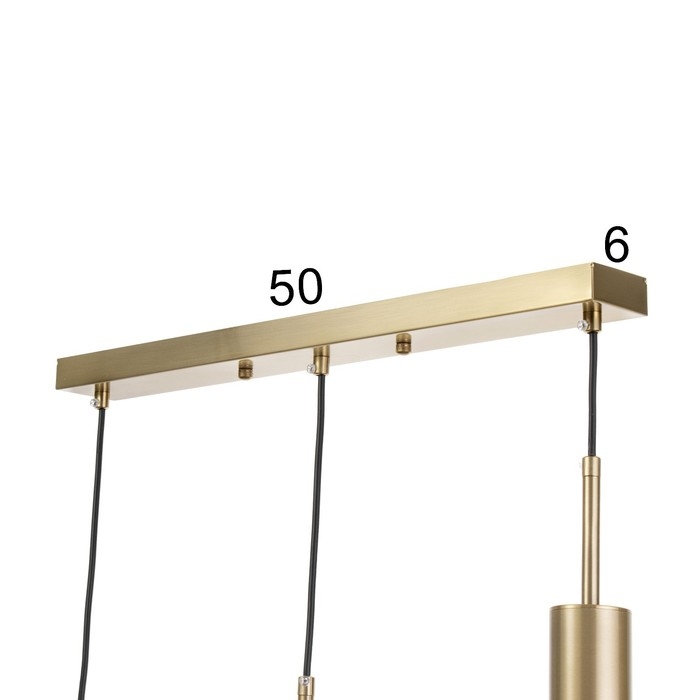 Светильник BayerLux Подвес BayerLuxной Светильник BayerLux Подвес BayerLuxной "Комус" 3хLED 18Вт 4000К золото 50х5х30-180см