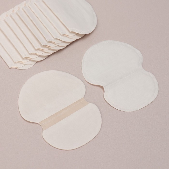 Набор защитных вкладышей для подмышек, самоклеящиеся, 6 пар, цвет белый Набор защитных вкладышей для подмышек, самоклеящиеся, 6 пар, цвет белый