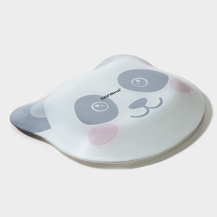 Тарелка стеклянная Доляна «Пандамэн», 14,9×12,9 см, цвет белый Тарелка стеклянная Доляна «Пандамэн», 14,9×12,9 см, цвет белый