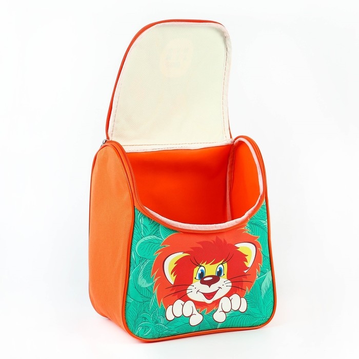 Рюкзак детский на молнии сверху, Текстиль, 20 см х 11 см х 26 см,  Рюкзак детский на молнии сверху, Текстиль, 20 см х 11 см х 26 см, "Львёнок и Черепаха", Союзмультфильм