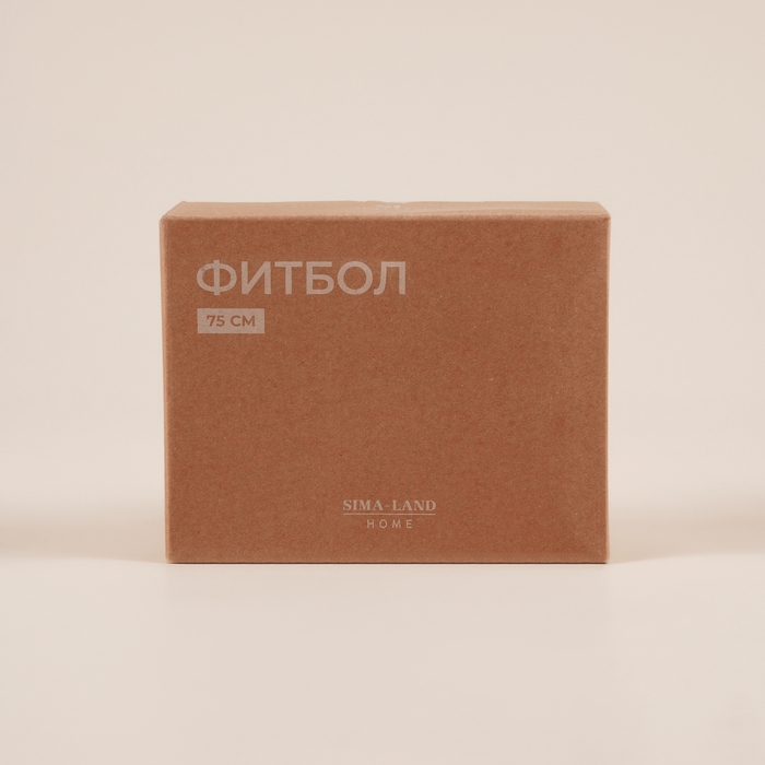 Фитбол Sima-Land Home, d=75 см, 1000 г, антивзрыв, цвет белый