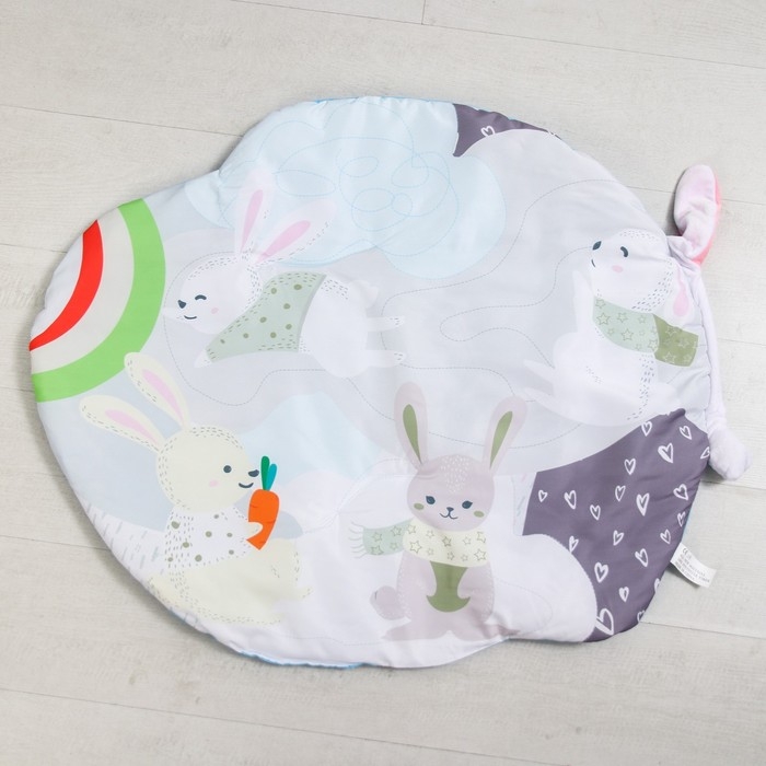 Развивающий коврик с дугами «Зайчики», 73x48 см. Развивающий коврик с дугами «Зайчики», 73x48 см.