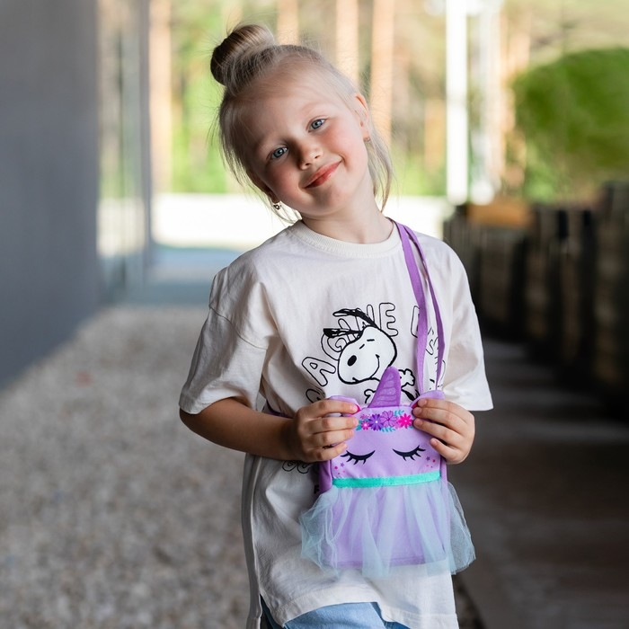 Сумка детская для девочки с фатином  Сумка детская для девочки с фатином "Единорог"