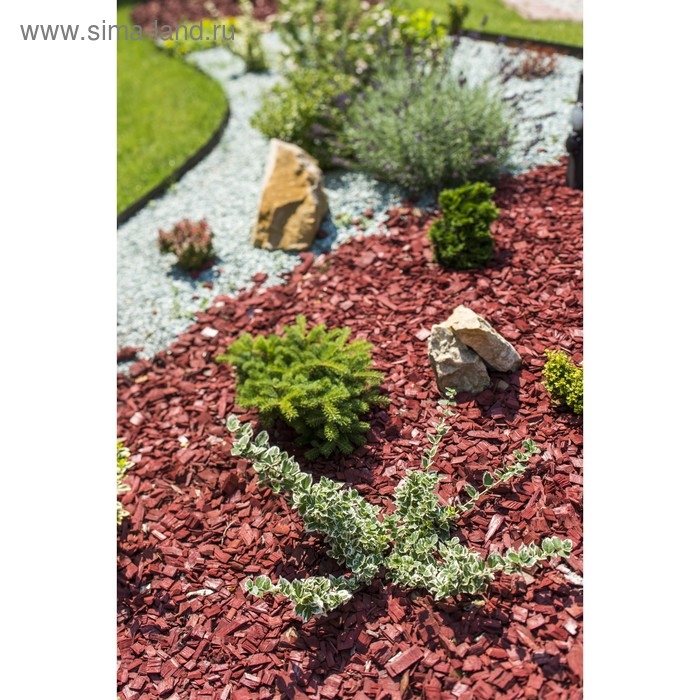 Щепа декоративная, коричневая 60л. Щепа декоративная, коричневая 60л.