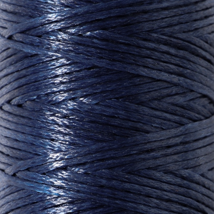 Нитки вощёные, плоские, 210D/16, 1 мм, 50 ± 2 м, цвет тёмно-синий Нитки вощёные, плоские, 210D/16, 1 мм, 50 ± 2 м, цвет тёмно-синий