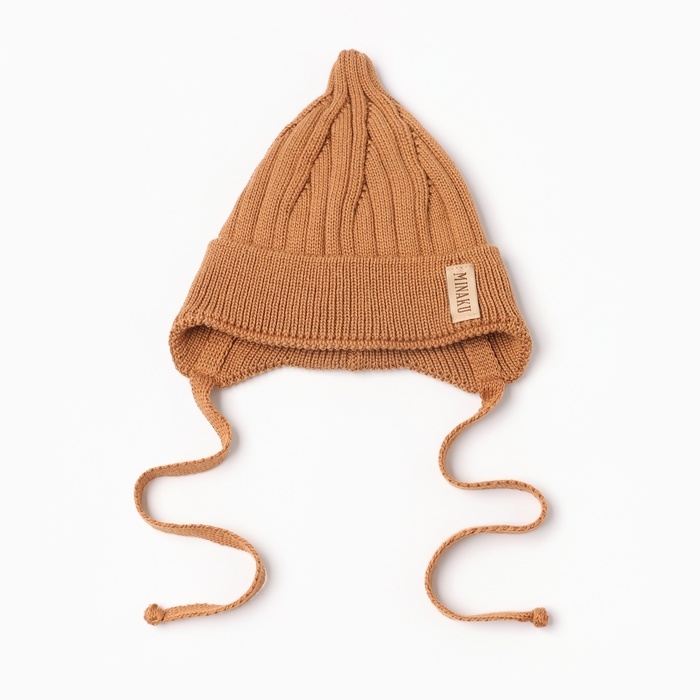 Шапка детская MINAKU р-р 44-46, цвет коричневый Шапка детская MINAKU р-р 44-46, цвет коричневый