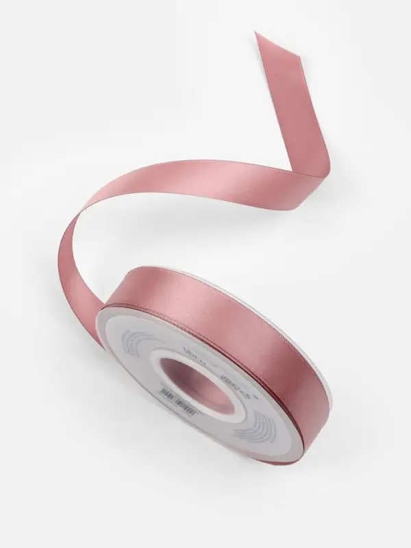 Лента атласная TEIRA, двухсторонняя, 20 мм, 25&plusmn;1 м, нежно-розовая №164