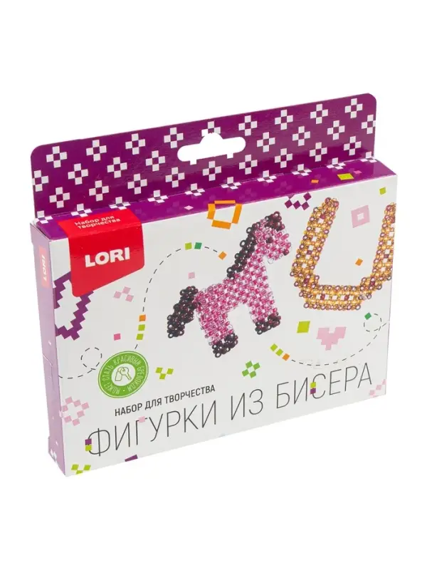 Фигурки из бисера. Брелоки "Лошадка, подкова" Бис-107